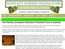 Tablet Screenshot of hazelnuts.com.au
